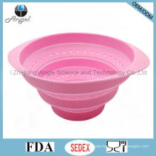 100% Food Grade Collapsible Silicone Fruit Basket for Holiday Sk36 (S)